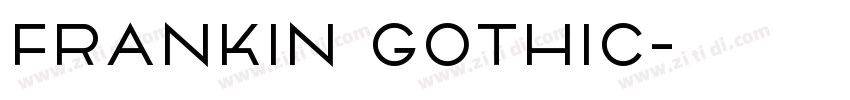 Frankin Gothic字体转换